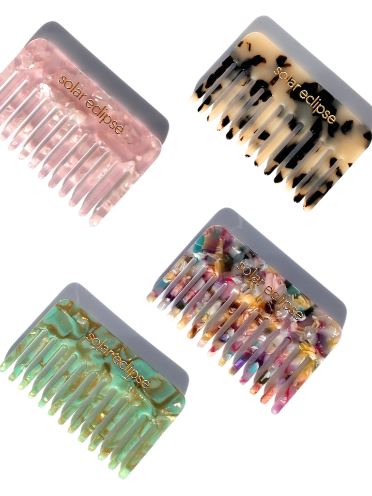 Pocket Size Wide Tooth Acetate Hair Comb