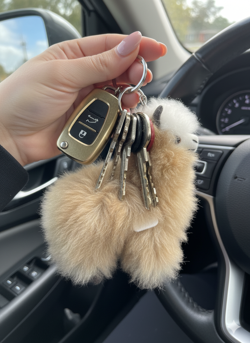 Alpaca Keychain