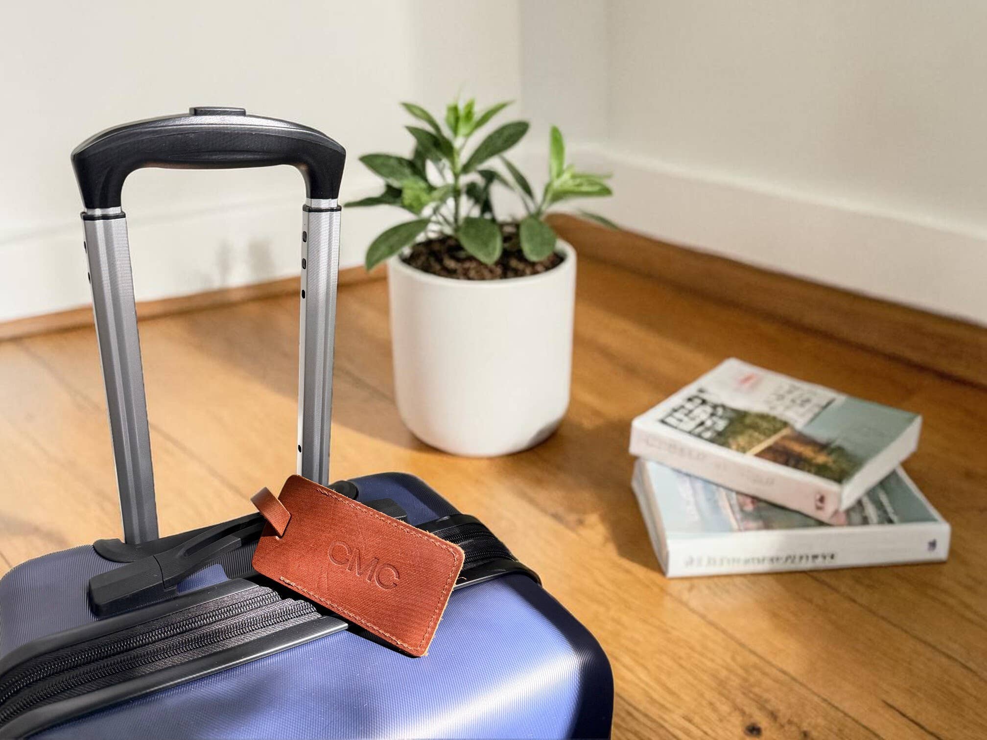 Leather Luggage Tag with Insert