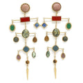 Museum style mobile earrings-304