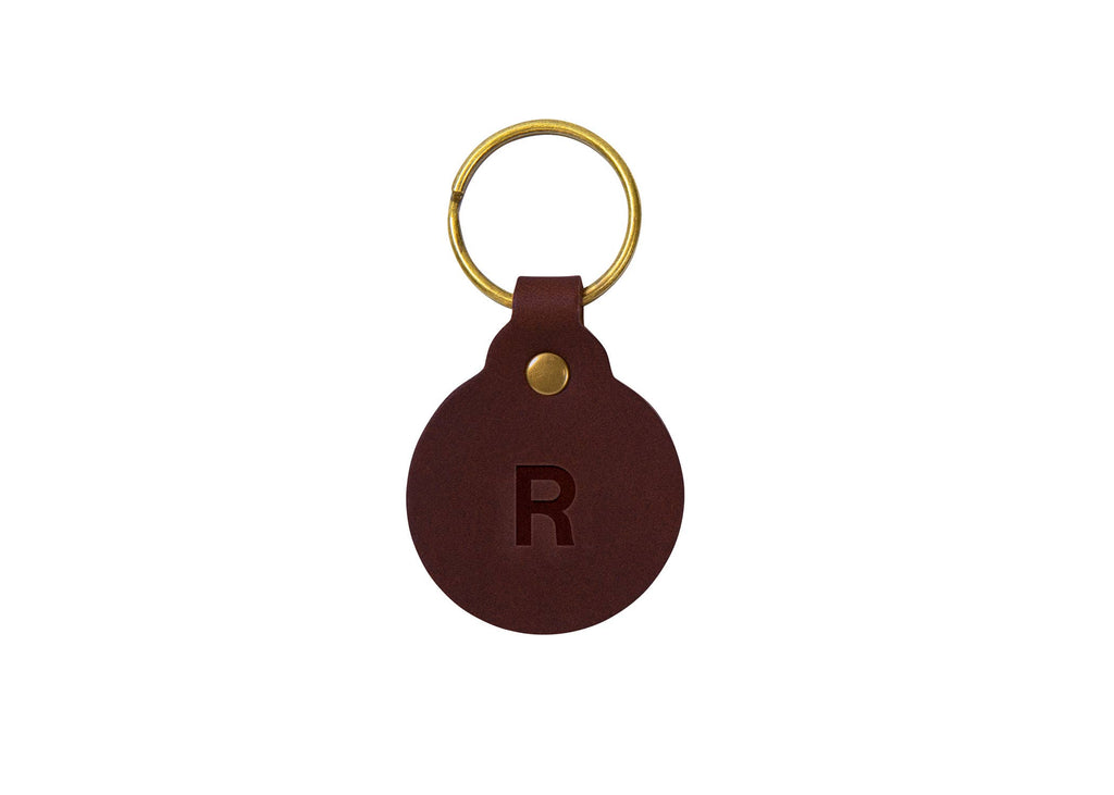 Leather Circle Key Fob