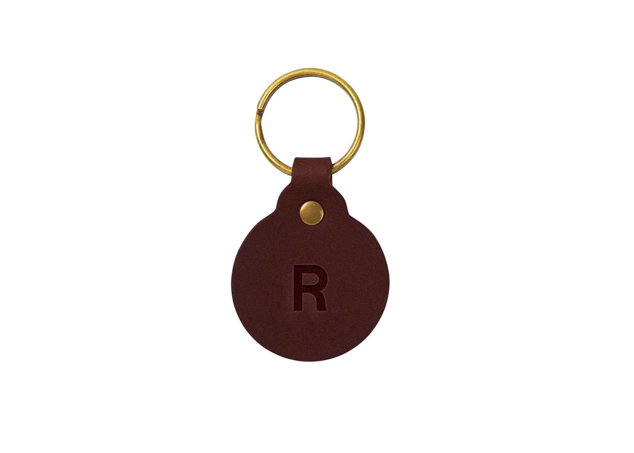 Leather Circle Key Fob