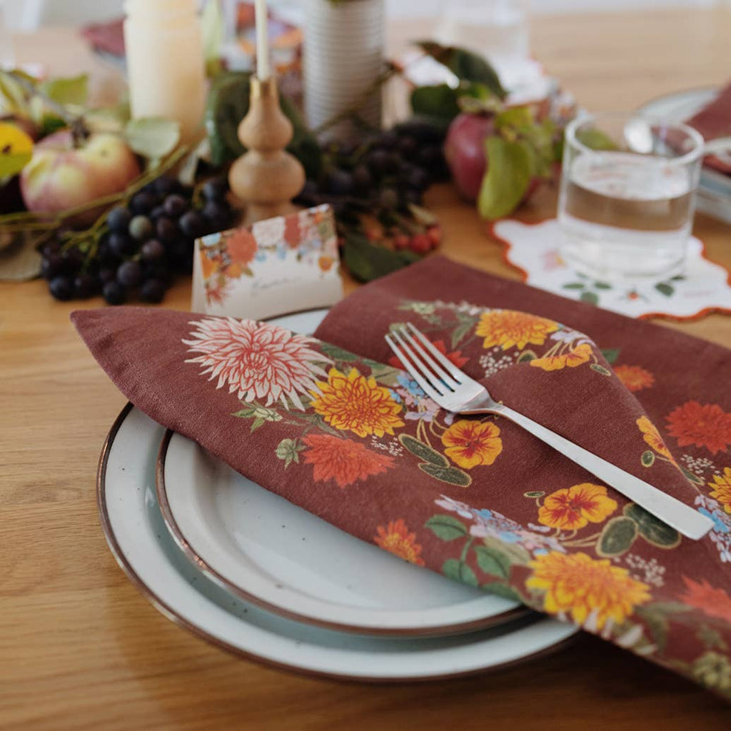 Russet Linen Table Napkins