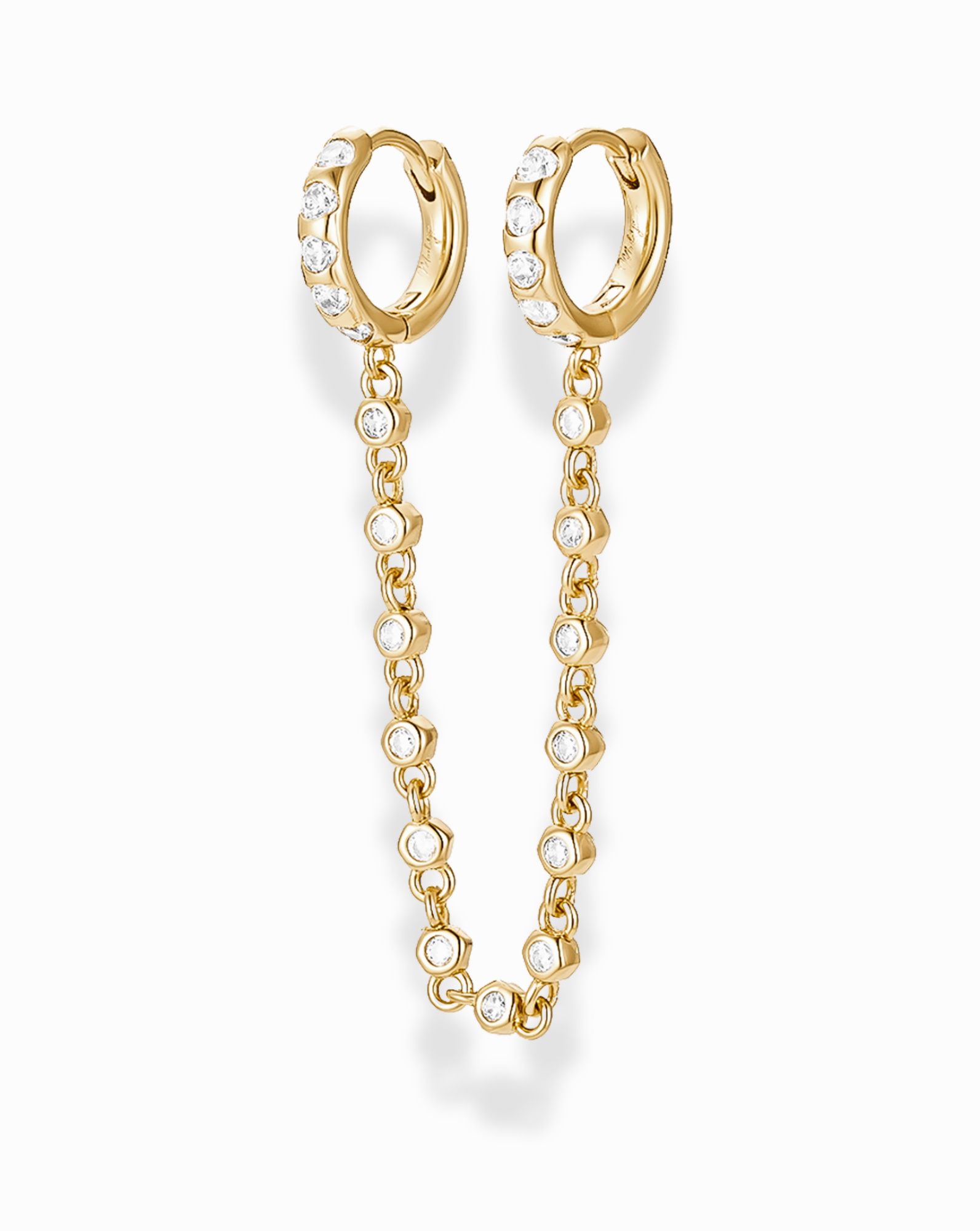 Maren Double Chain Hoop