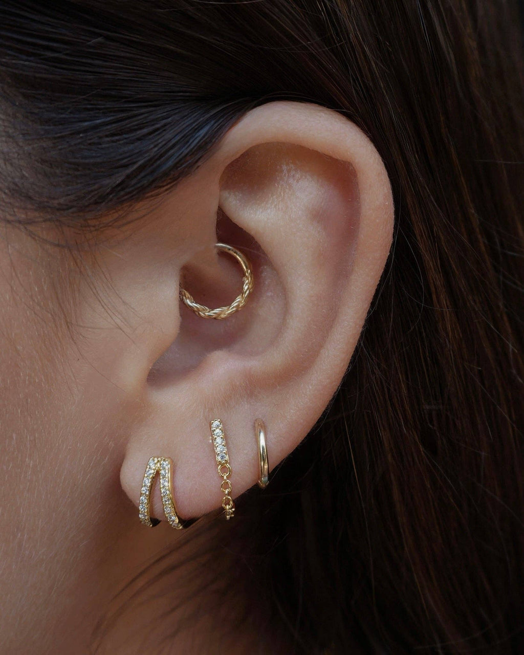 Hayden Chain Studs Earrings