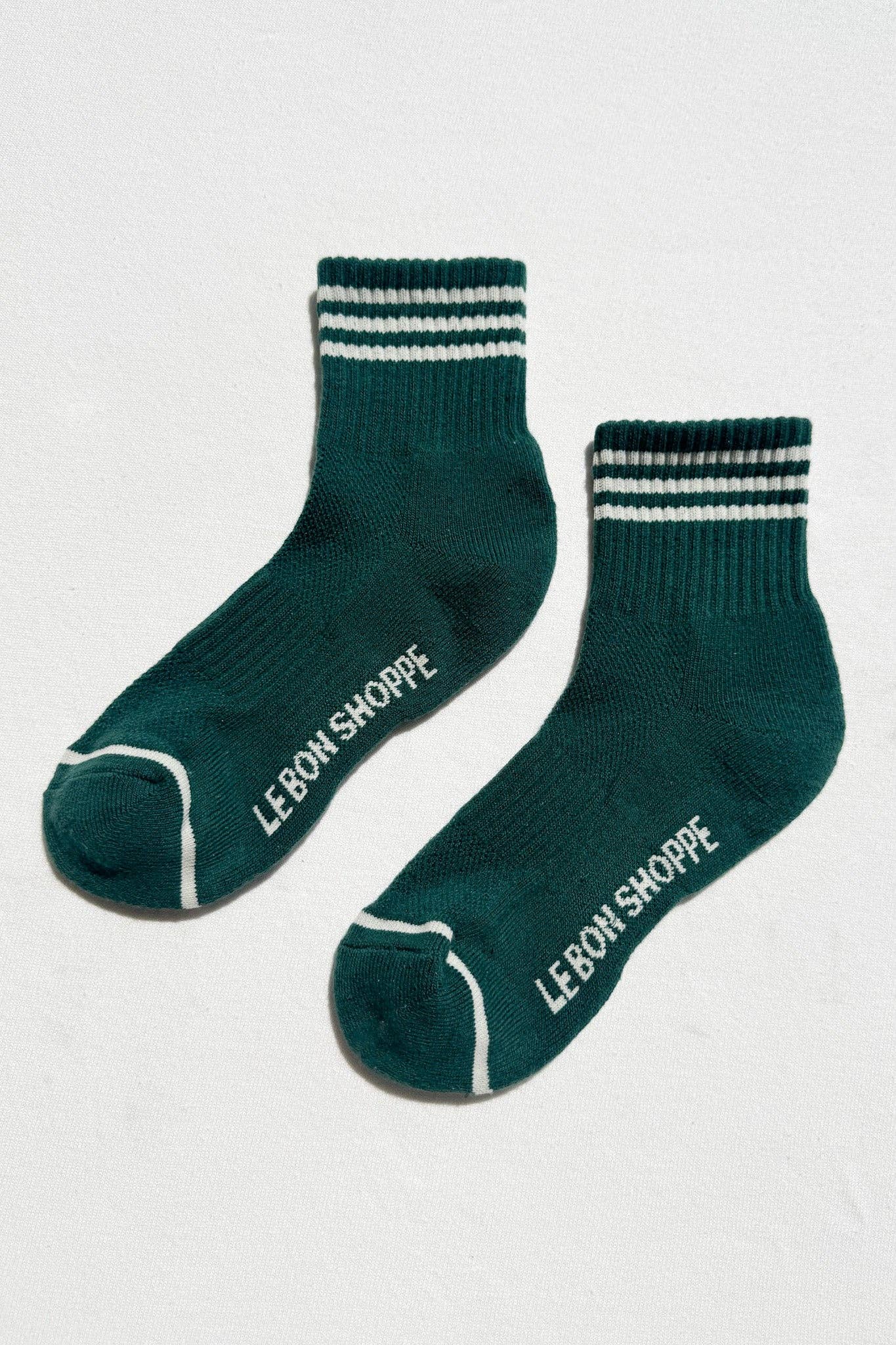 Everyday Cotton Crew Socks – Minimal Stripe Girlfriend Socks