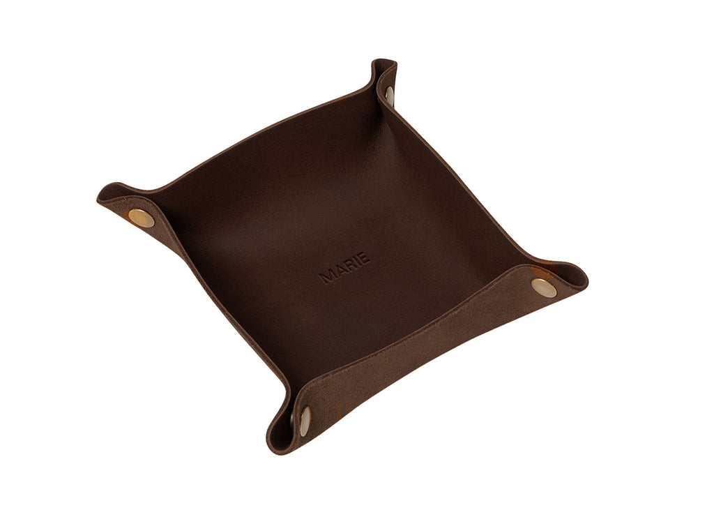 Leather Snap Valet Tray