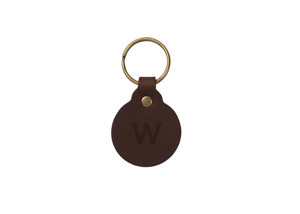 Leather Circle Key Fob