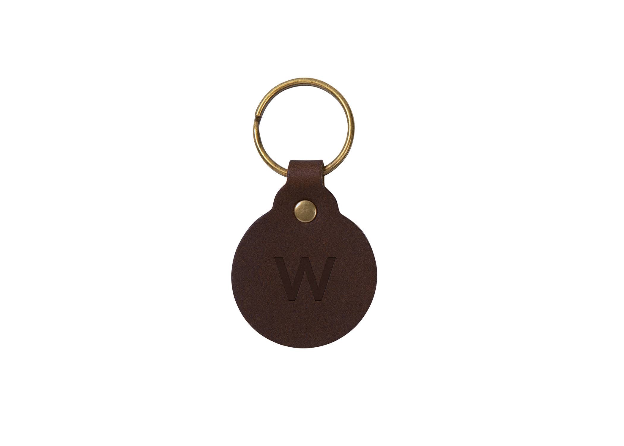 Leather Circle Key Fob