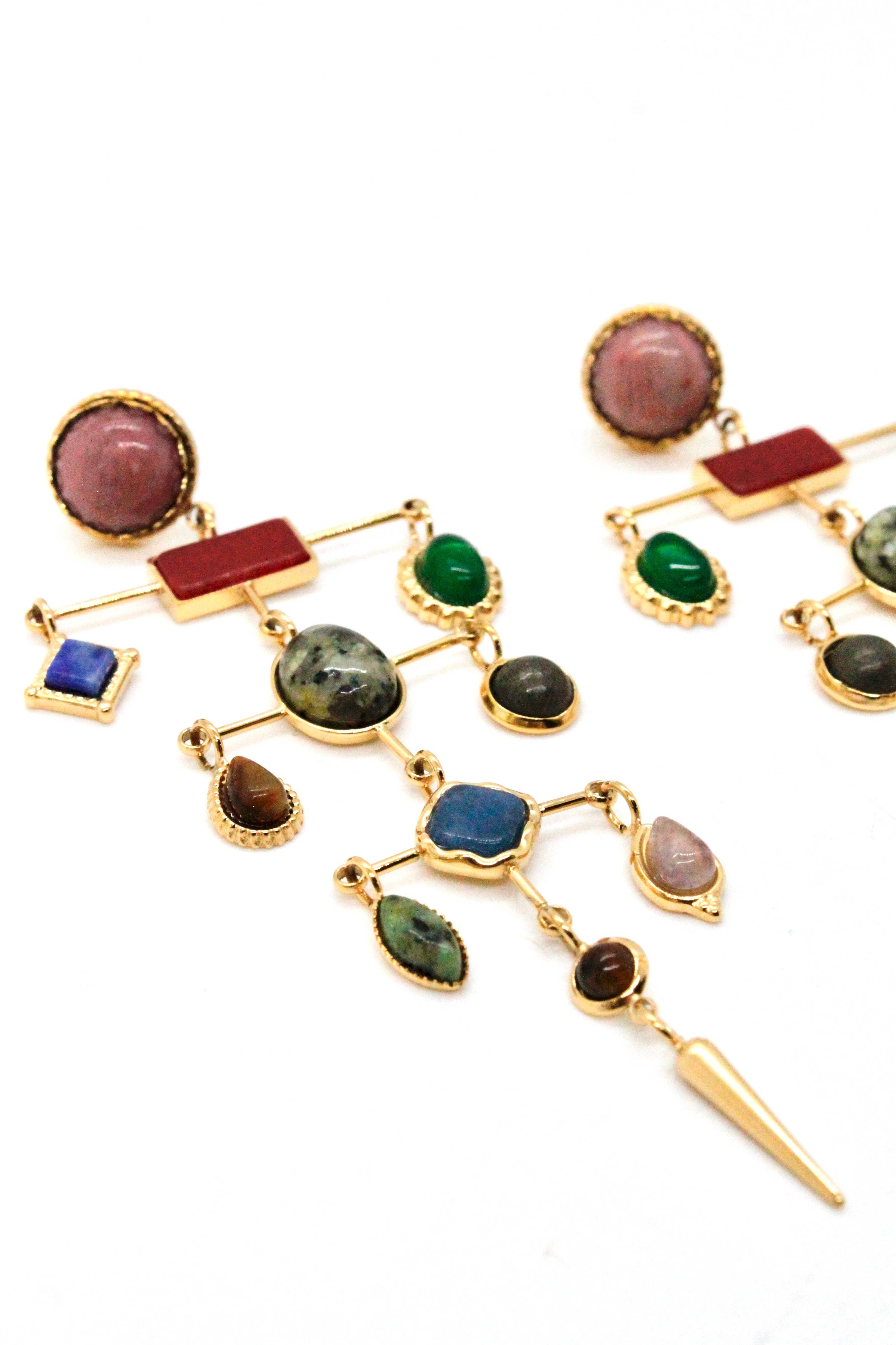 Museum style mobile earrings-304