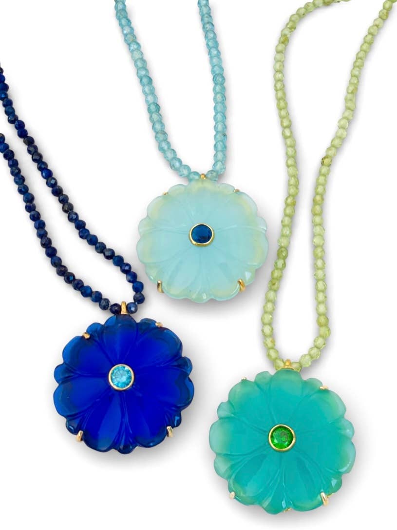 Magnolia Necklace - Indigo