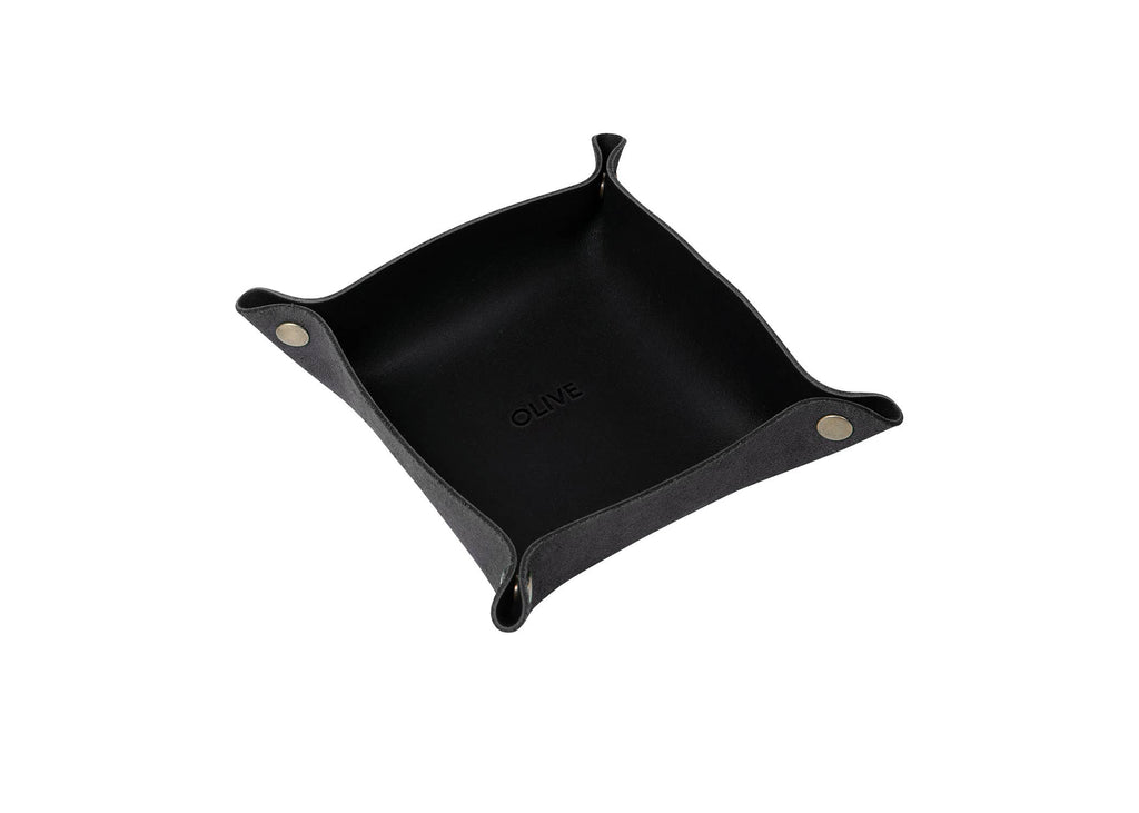 Leather Snap Valet Tray