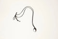 Lewis Velvet Wrap Necklace-black